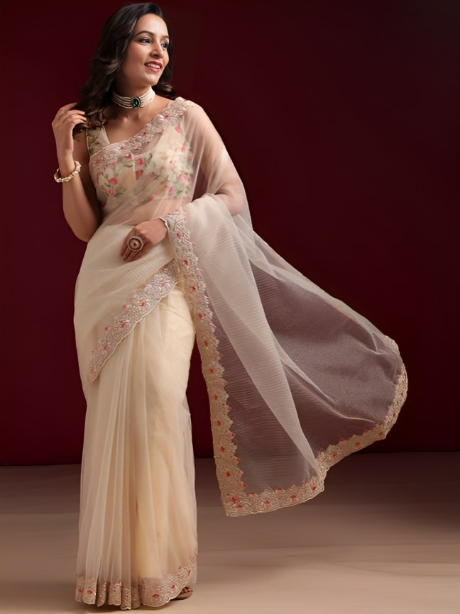 Party Wear Net Sarees Online From Kasee Fashion